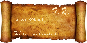 Turza Róbert névjegykártya